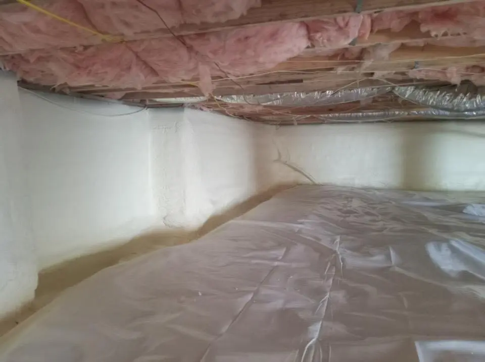 Crawl space encapsulation with closed-cell spray foam for Roof Maintenance in Rocky Mount